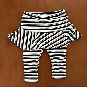 ROCKETS OF AWESOME Girls Striped Twirl Skirt Leggings, 6-12mo